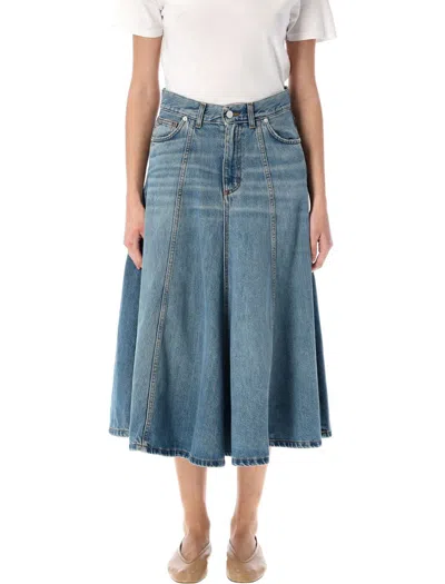 HAIKURE HAIKURE SERENITY DENIM MIDI SKIRT