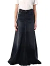 Haikure Black Denim Serenity Long Skirt