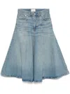 Haikure Mid Serenity Ionic Blue Skirt In 蓝色
