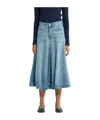 Haikure Mid Serenity Ionic Blue Skirt In Blue