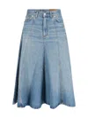 Haikure Mid Serenity Ionic Blue Skirt In Blue