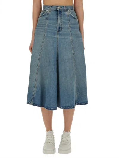 Haikure Serenity Midi Skirt In Blue