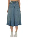 Haikure Mid Serenity Ionic Blue Skirt In Navy