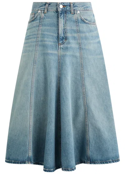HAIKURE HAIKURE SERENITY PANELLED DENIM MIDI SKIRT