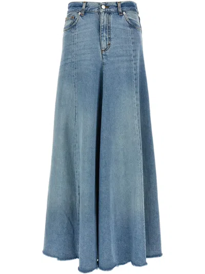 Haikure Blue Denim Serenity Long Skirt