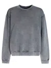 Haikure Shannen Washed Grey Sweatshirt In Gray