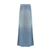 Haikure Seamed Denim Midi Skirt
