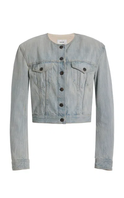 Haikure Shirley Denim Jacket In Gray