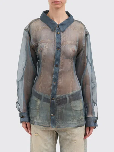 Haikure Top  Woman Color Blue