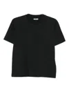 Haikure Short-sleeve Cotton T-shirt In Black