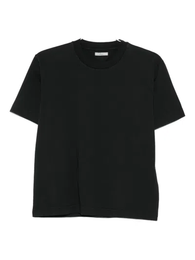 Haikure Short-sleeve Cotton T-shirt In Black