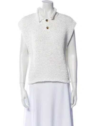 Pre-owned Haikure Short Sleeve Polo In White