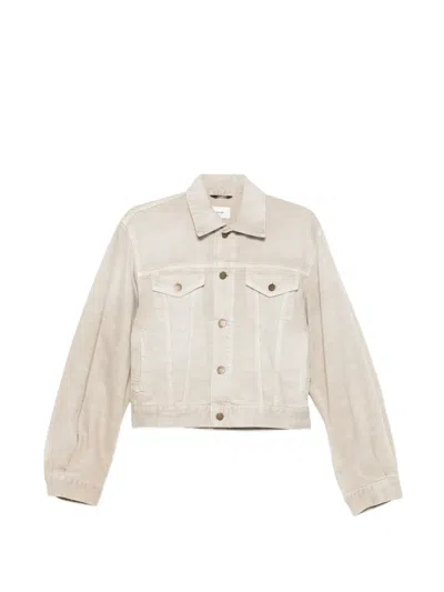 Haikure Simon Bull Buttoned Denim Jacket In Neutral