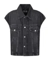 Haikure Black Gail Mid Denim Jacket In Black