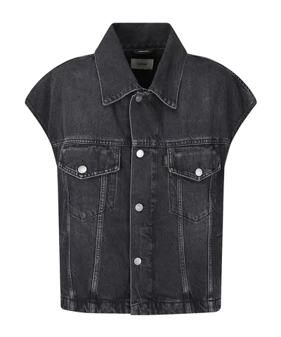 HAIKURE SINGLE-BREASTED DENIM VEST