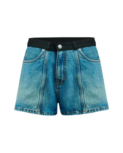 Haikure Siry Denim Shorts In Medium Wash Denim