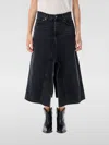 Haikure Denim Asymmetric Midi Skirt In Black