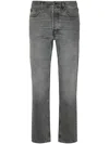 Haikure Slim Fit Grey Jeans With Vintage Appeal In Gray
