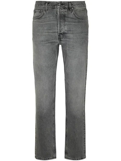 Haikure Slim Fit Grey Jeans With Vintage Appeal In Gray