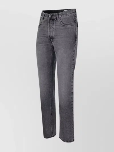 Haikure Slim Jeans Featuring Belt Loops In Gray