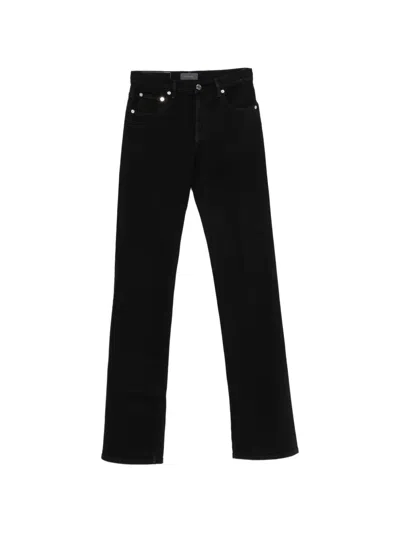 Haikure Split-hem Jeans In Black