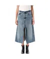 Haikure Stacy Dive Skirt Blue Wash