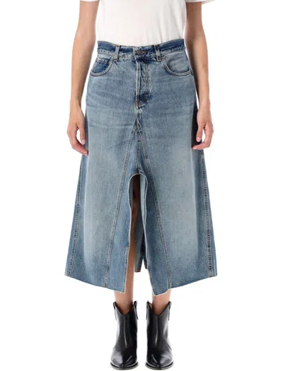 Haikure Stacy Denim Skirt In Blue