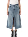 Haikure Stacy Denim Skirt In Blue