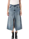 Haikure Stacy Dive Skirt Blue Wash In Blue