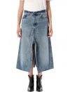 Haikure Stacy Dive Skirt Blue Wash In Blue