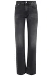 Haikure Five-pocket Trousers With Belt Loops And Rivets In Black