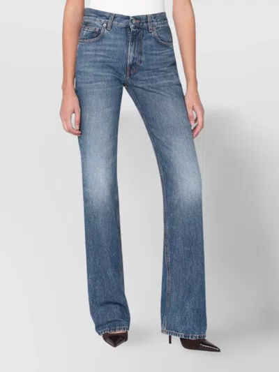 HAIKURE STAR DESIGN JEANS FADED WASH