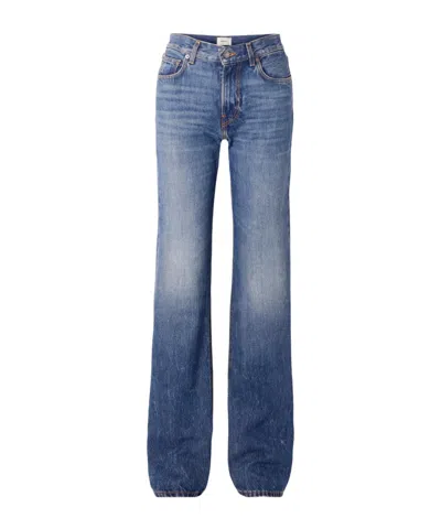 Haikure Star High-rise Straight-leg Jeans In Blue