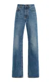 Haikure Star Rigid High-rise Straight-leg Jeans In Blue
