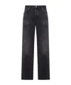 Haikure Straight Five-pocket Jeans In Black