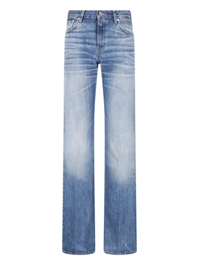 Haikure Straight Jeans "flora" In Blue