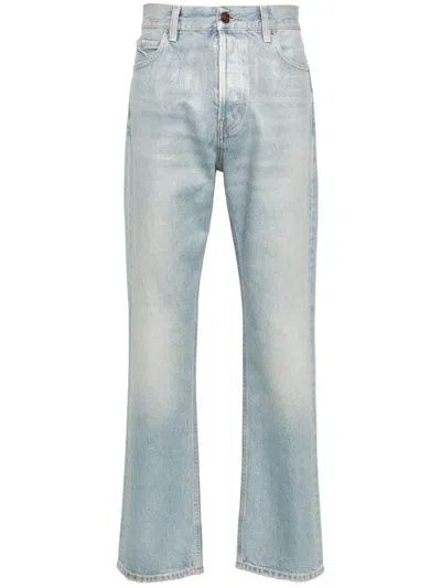Haikure Mid-wash Straight-leg Jeans In Blue
