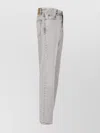 Haikure Straight Leg Five-pocket Trousers Rivet Accents