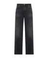 Haikure Straight Five-pocket Jeans In Black