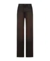Haikure Brown Vintage Effect Korea Jeans In Brown