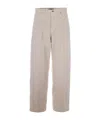 Haikure Beige Straight High Rise Jeans In Gray