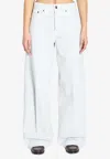 Haikure Straight-leg Washed Jeans In Blue