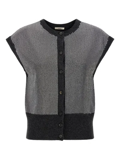 HAIKURE STUDDED BUTTON VEST