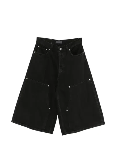 Haikure Stud-embellished Wide-leg Jeans In Black