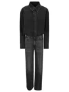 Haikure Tessie Denim Jumpsuit In Black