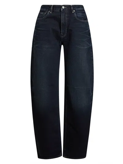 Haikure Stylish Women's Mini Bib Overalls In Blu