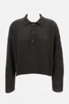 Haikure Sweater With Buttons In Black