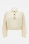 Haikure Sweater With Buttons In Neutral