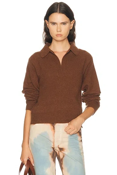 Haikure Tabac Long Sleeve Sweater In Brown