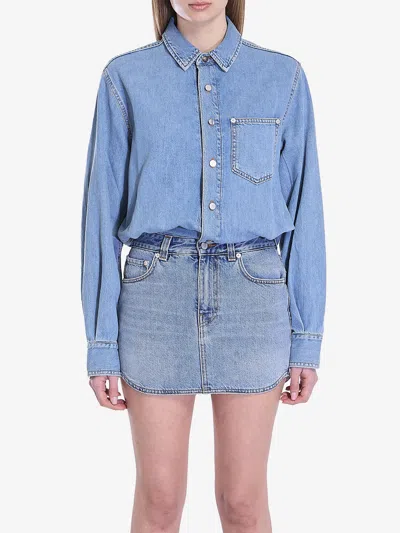 Haikure Tamu Denim Dress In Light Blue